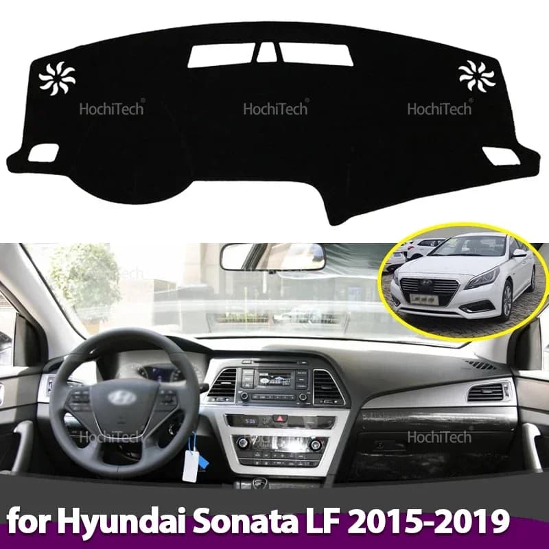Copertura del cruscotto dell'auto Evitare la luce Pad Cruscotto Zerbino Caso Tappeti per Hyundai Sonata LF 2015 2016 2017 2018 2019