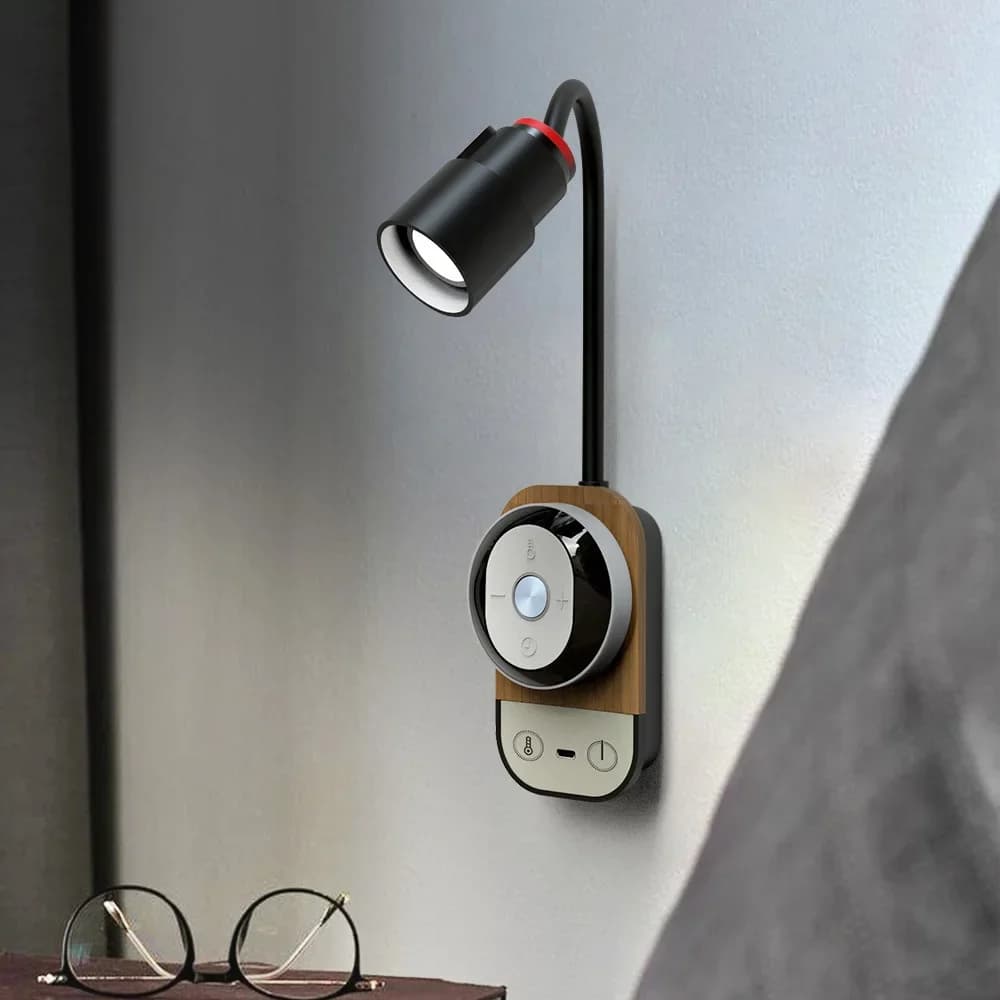 Nuova lampada da parete multifunzione per lettura sul comodino, telecomando magnetico creativo, camera da letto, studio, protezione per gli occhi, lampada da tavolo dimmerabile