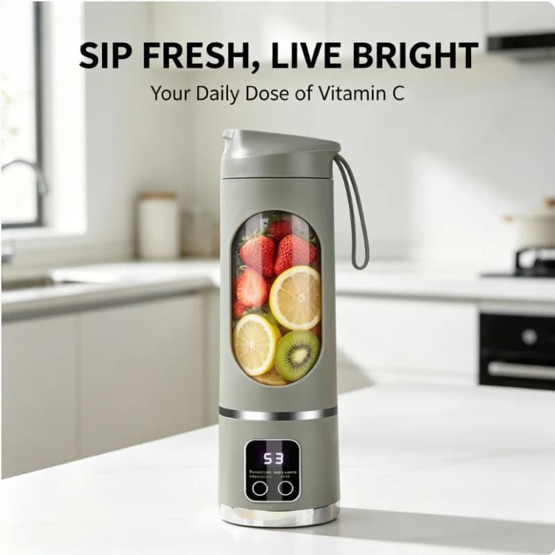 Mini frullatore portatile ricaricabile, mixer multifunzione per succhi di frutta, frullati e milkshake