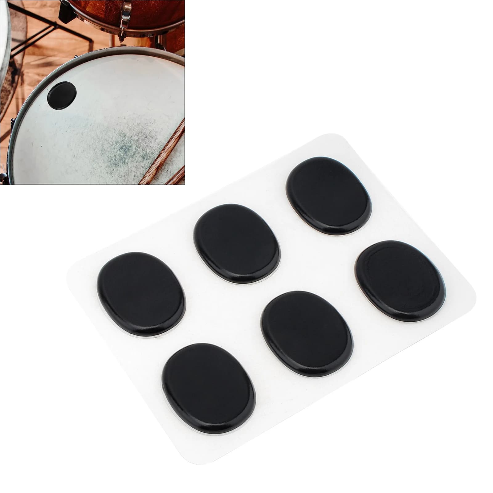 6 pz/12 pz set Silicone Morbida Tamburo Silenziatore Ammortizzatori per Il Controllo del Tono della Batteria, Blu/Verde/Nero Tamburo Mute Pad Accessori