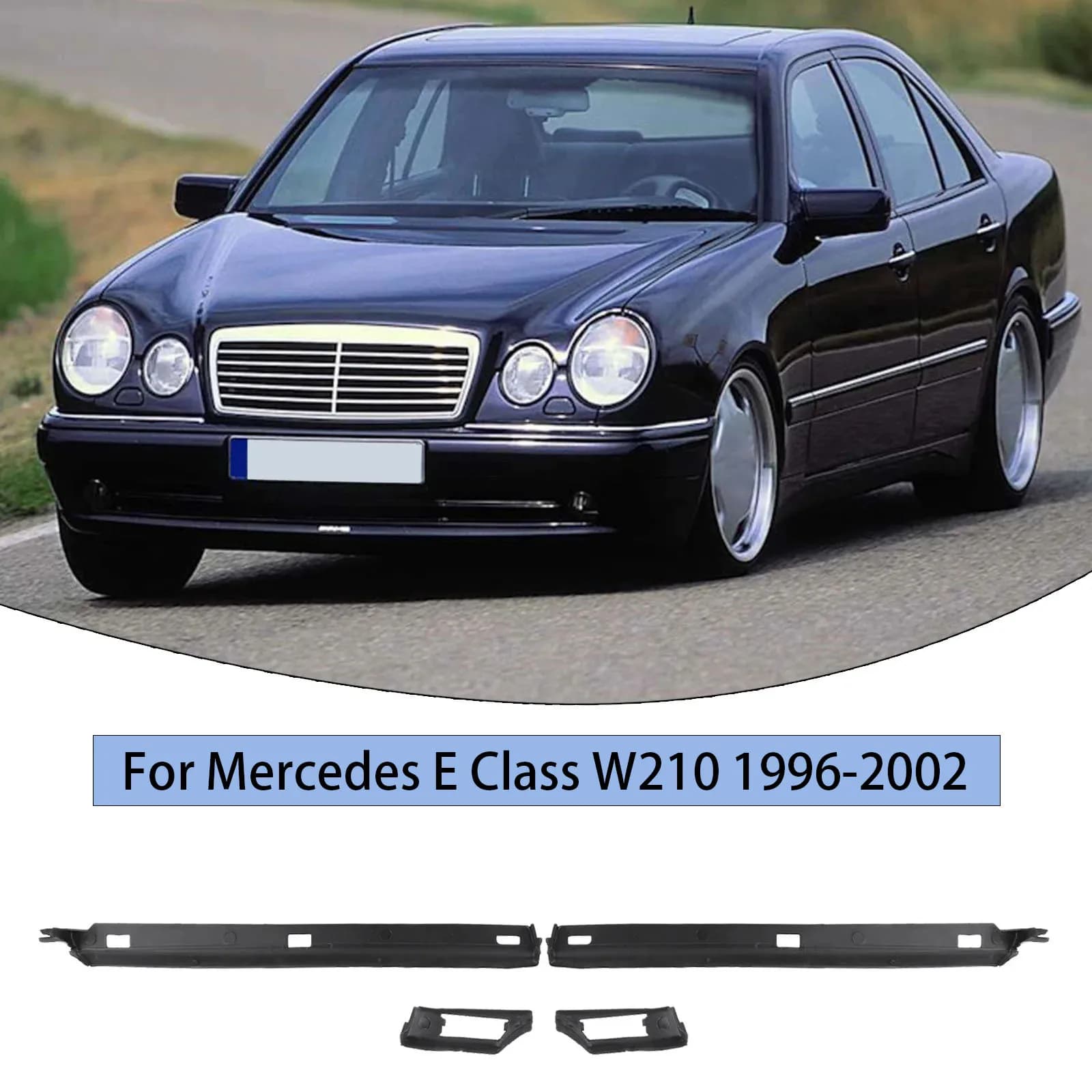 4pcs/SET Car Front Fender Seal For Mercedes E Class W210 1996-2002 2106987130/7330 2106987230/7430
