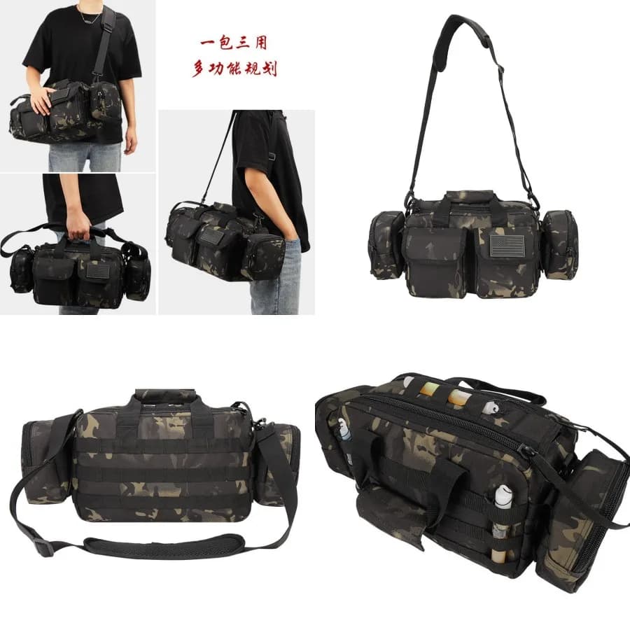 uovoNew style】 CAMO large capacity multifunctional travel bag, mymetic shoulder bag, single shoulder elastic bag, magic waist b bag