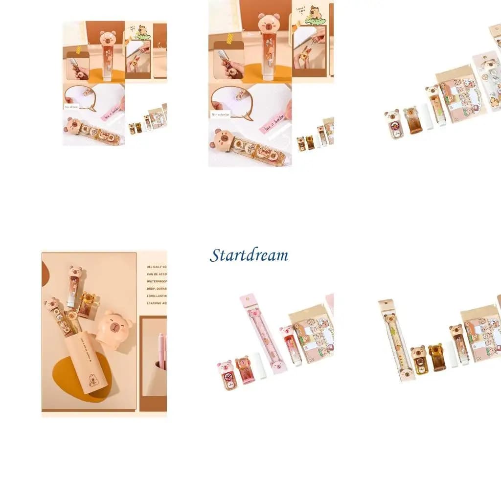 1 set cartoni animati set Capybara Learning Gift Box Shaffer ERASER K92C