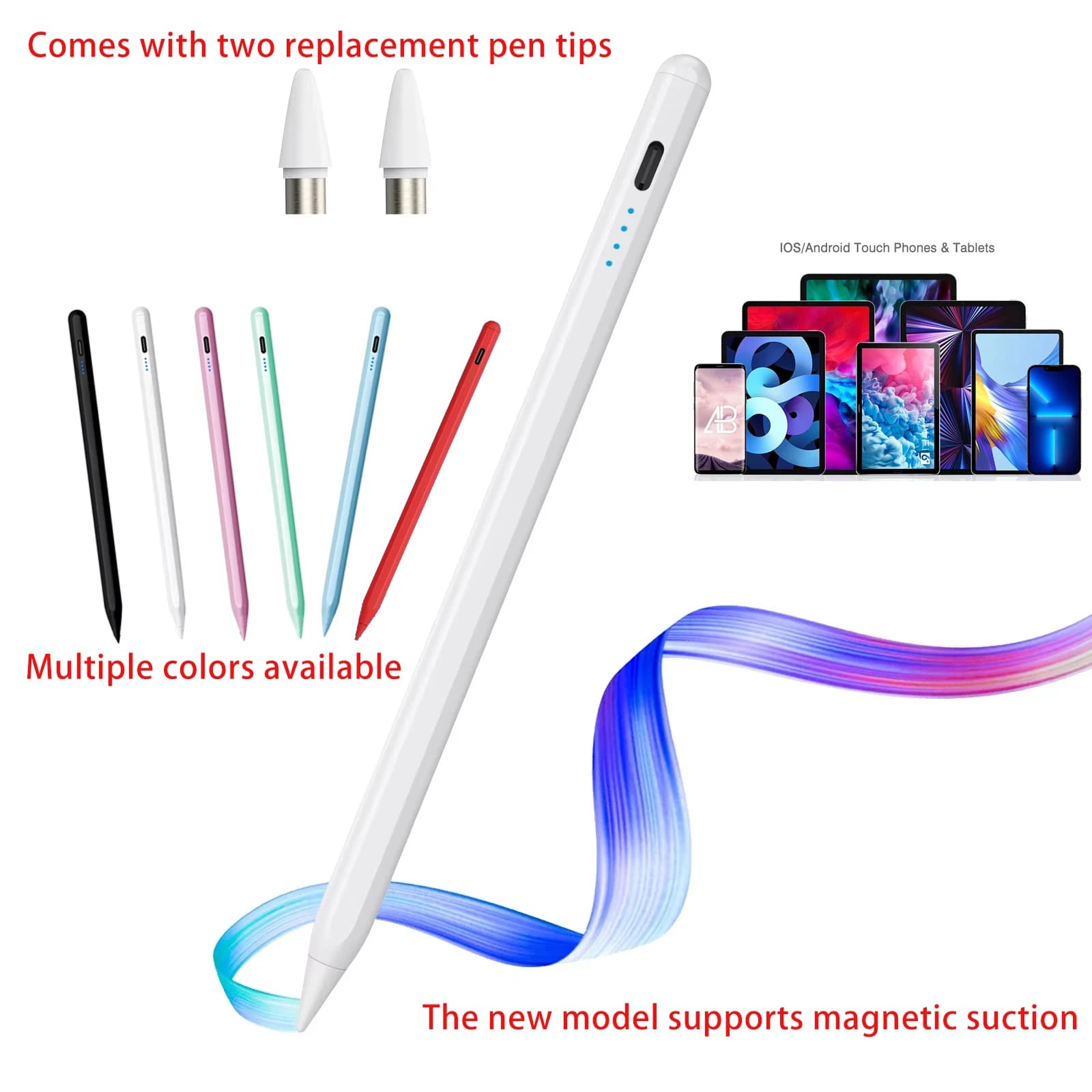 NEW Universal Stylus Pen For Android IOS Capacitive Screen Touch Pen For iPad Apple Pencil For Huawei Xiaomi Samsung Tablet Pen