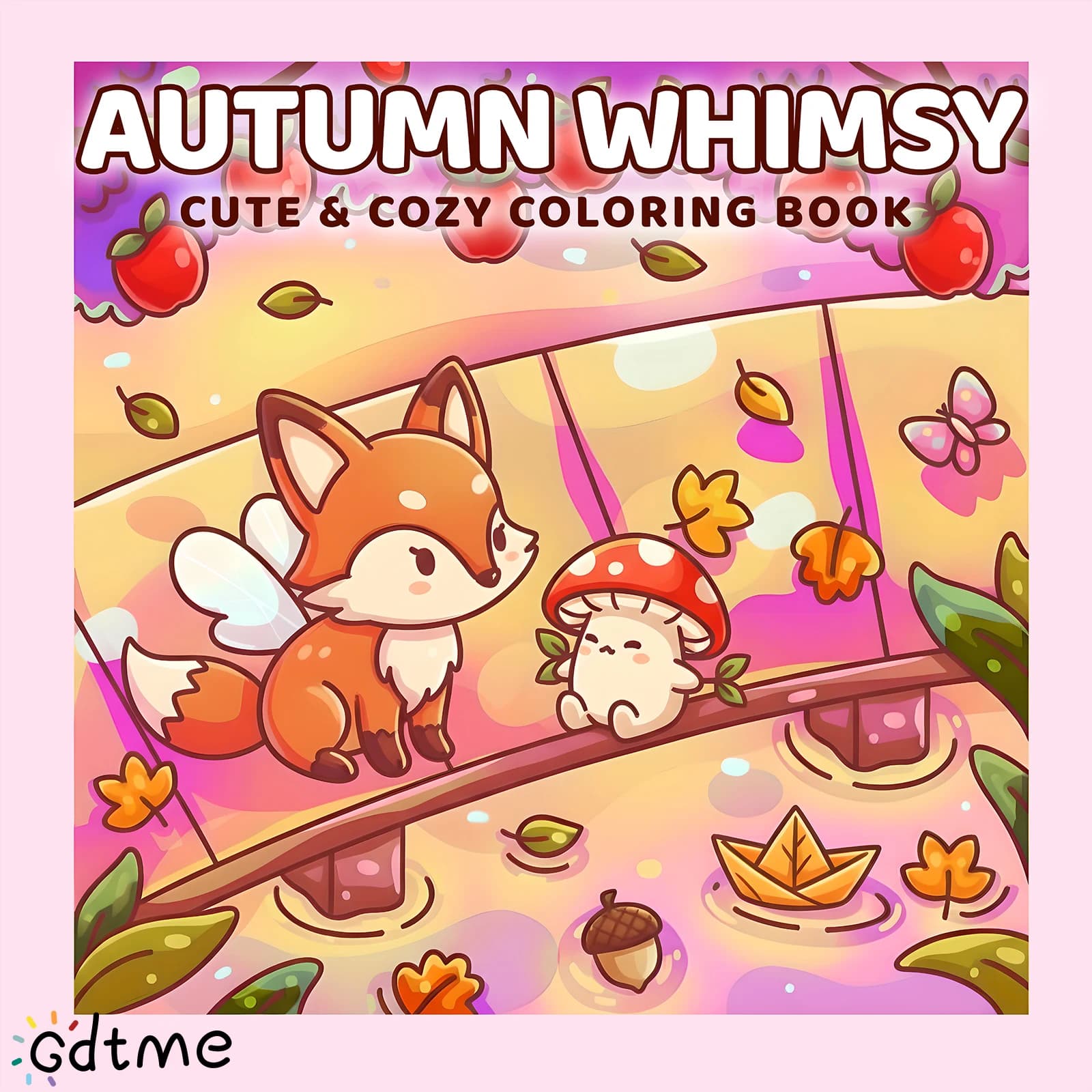 AUTUMN WHIMSY Bold-easy Patterns Coloring Book for Adults Cute Drawing Book Perfect Gift for Party and Birthday
