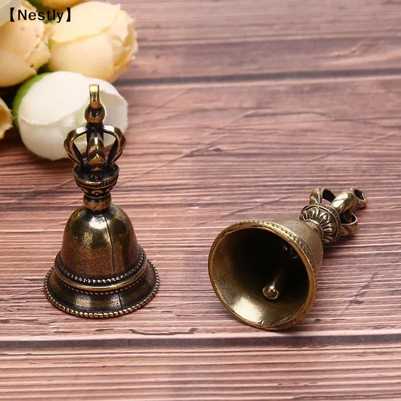 Brass Handicraft Magic Bell Wind Bell Tibetan Bronze Bell Keychain Pendant〔Nest〕