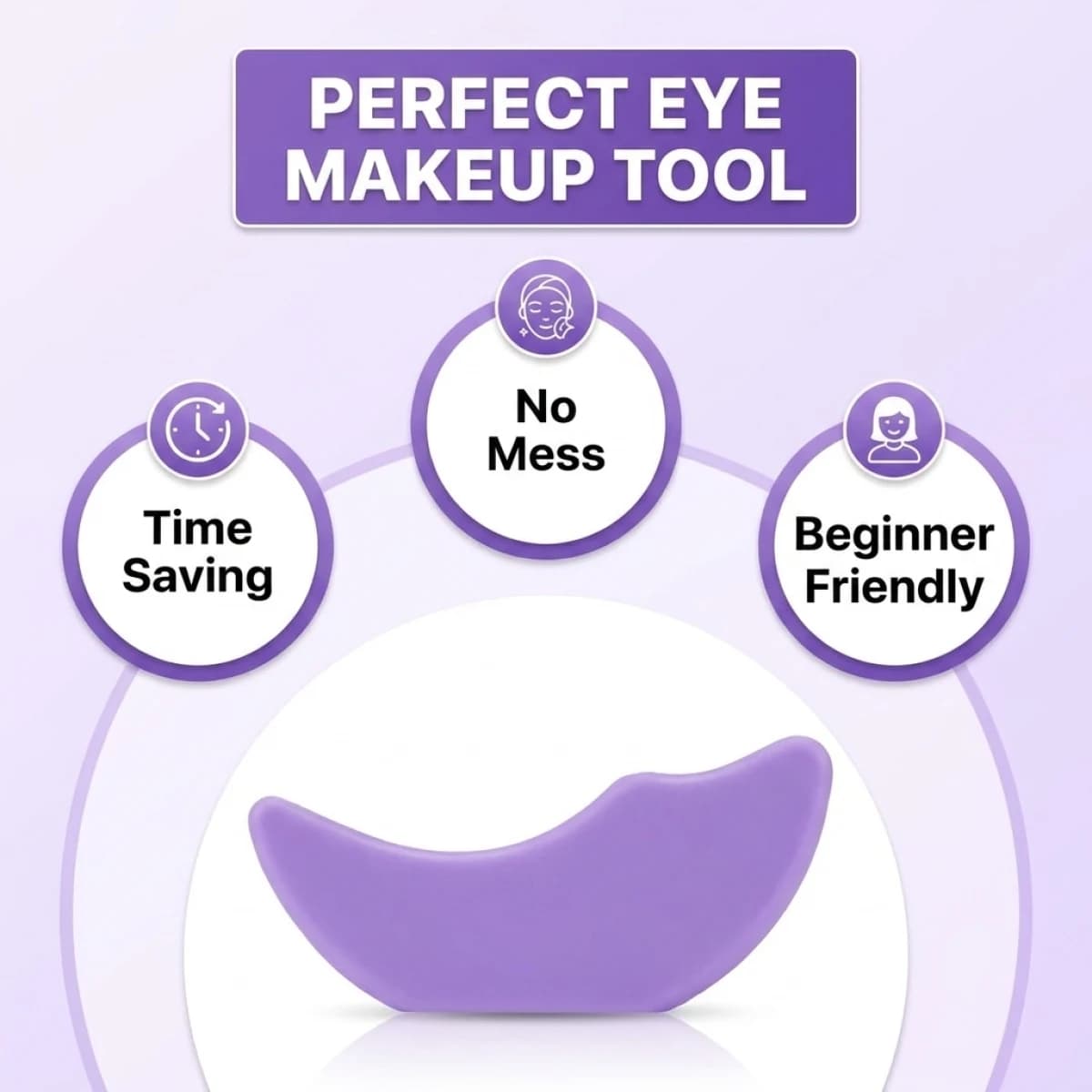 Eye Makeup Applyer – Multifunctional for eyeliner, mascara, fake eyelashes and highlighters under the eyes, easy to clean