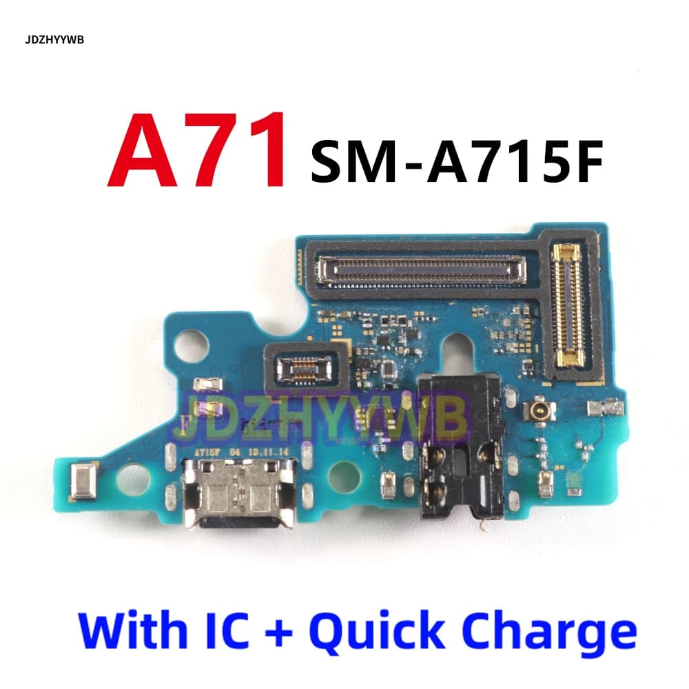 Per Samsung Galaxy A71 4G A715F A715 USB Type-C 2.0 Porta di Ricarica Microfono Connettore Dock Scheda Flex Cable 25W