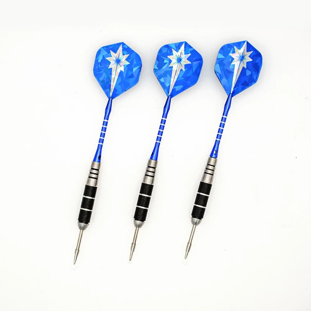11 stili Set 24g Freccette professionali con punta in acciaio con aste in alluminio Voli per freccette Aghi per freccette rosse per giochi di freccette