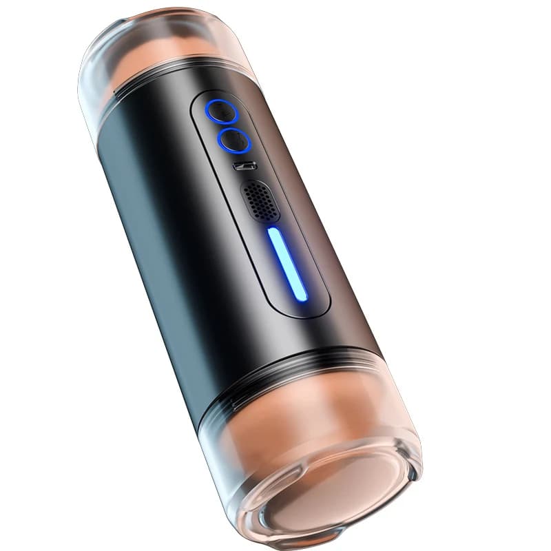 Masturbatore maschile automatico Riscaldamento Figa Sexy Moan Vibrazione Macchina per pompini Pene Tazza di masturbazione Giocattoli del sesso per gli uomini