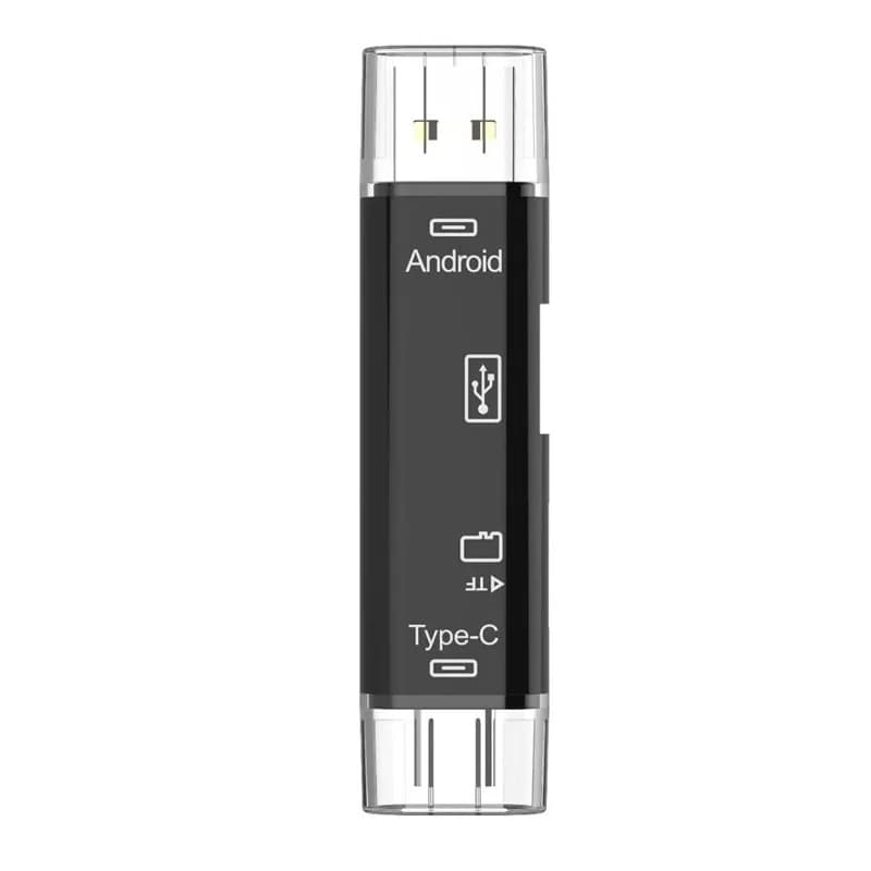 Micro SD/TF Memory Card Reader, Micro SD to USB C OTG Adapter Compatible with MacBook Pro, Galaxy S21 , Android Devices and More