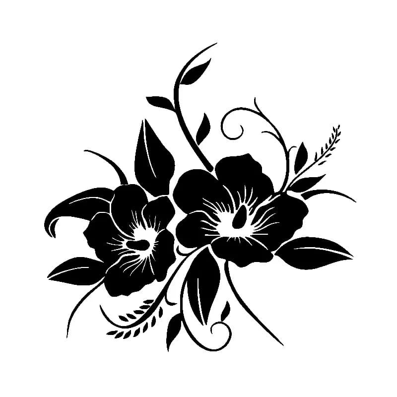 Tenero e bello in fiore pieno Design floreale Adesivo per auto Automobili Moto Accessori esterni Decalcomanie in vinile