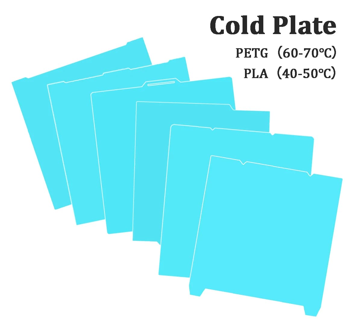 Piastra refrigerante Glacier per Bambu Lab H2D H2S A1 P1 X1C P2S H2C, piastra di raffreddamento per Anycubic Kobra S1, Creality K1, Ender 3, Kobra 3