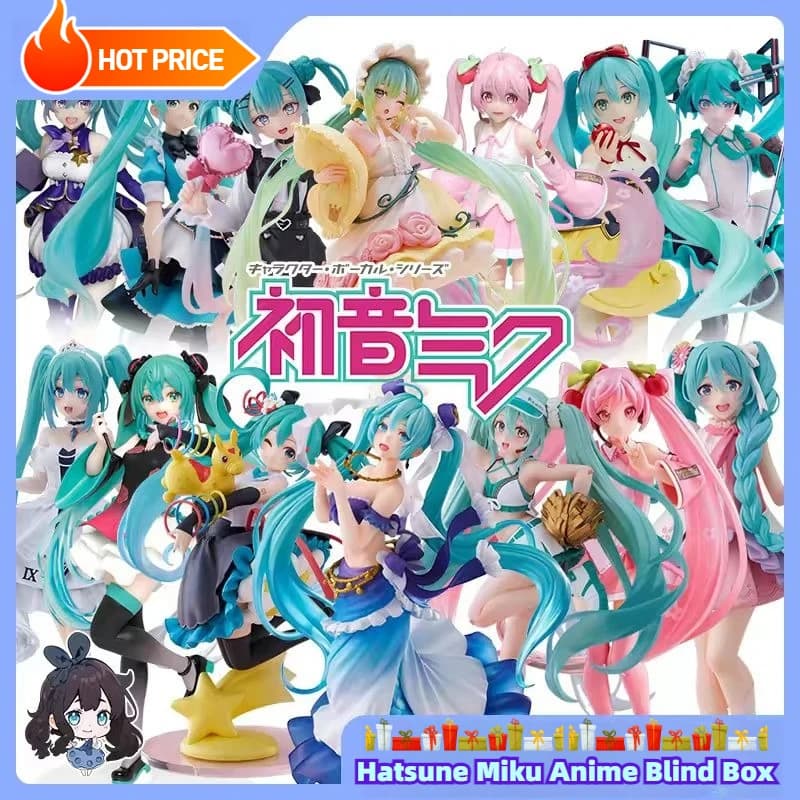 Hatsune Miku Anime Blind Box Figures Virtual Singer Character Collection PVC Mini Model Collectible Toy Gift