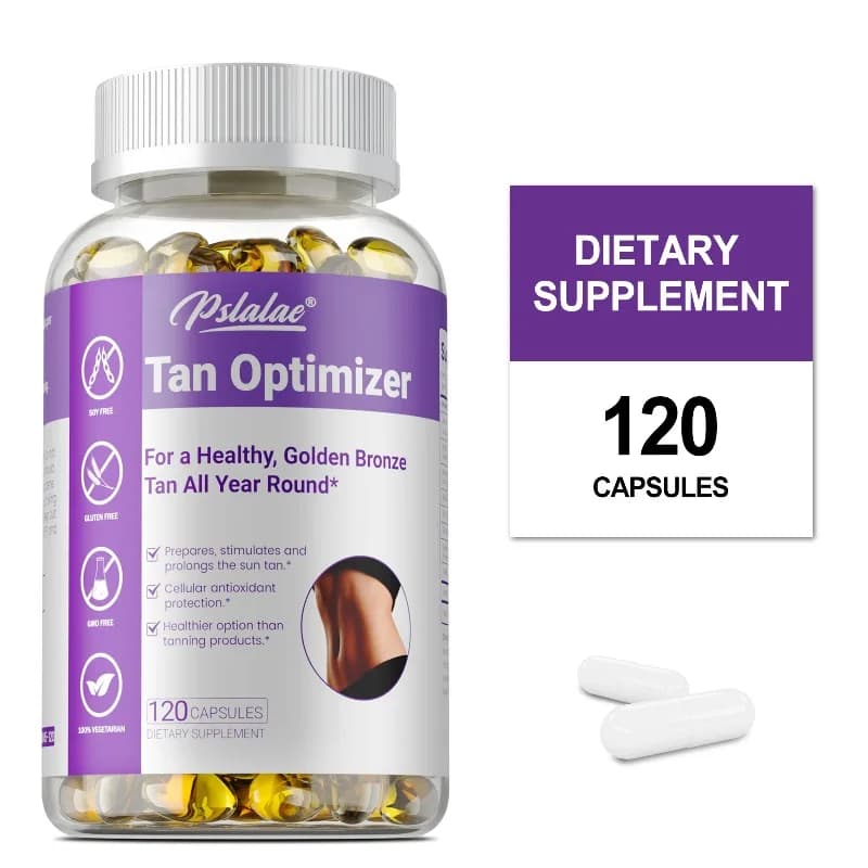 Tan Optimizer Supplement - Enhance Skin Melanin & Elasticity, Supports Cellular Energy and Skin Health, Reduced Fine Lines