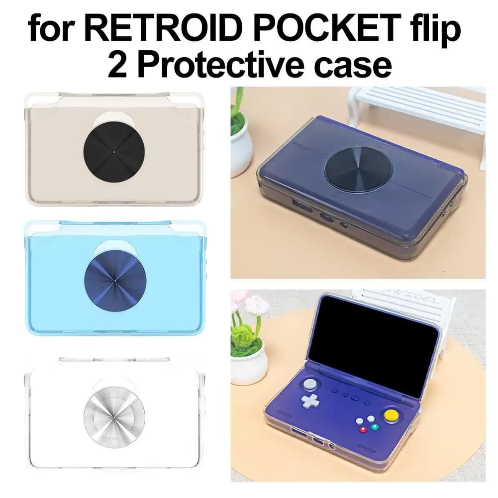 For RETROID POCKET Flip 2 TPU Protective Case Handheld Game Console Protector Anti Scratch Bump Proof