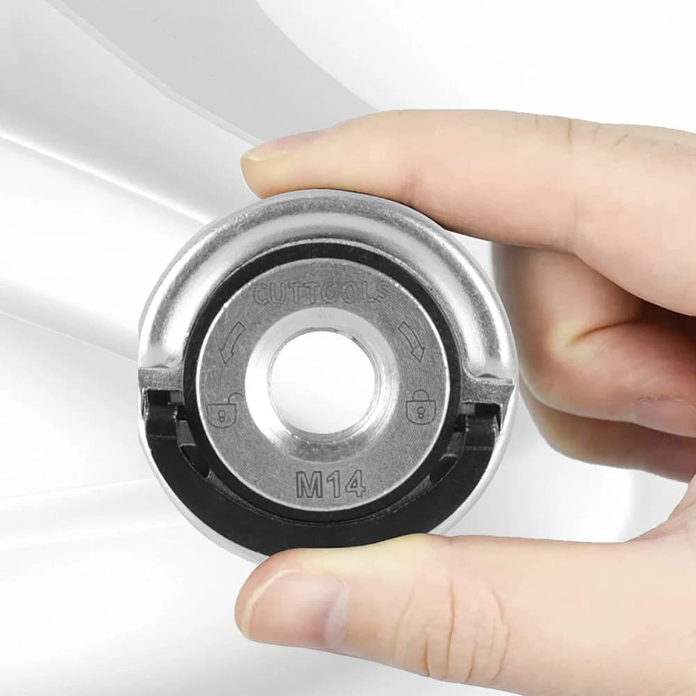 Quick Release Angle Grinder Locking Nuts M14 Flange Nut Replacement for Angle Grinder with M14 Spindle Easy to Install