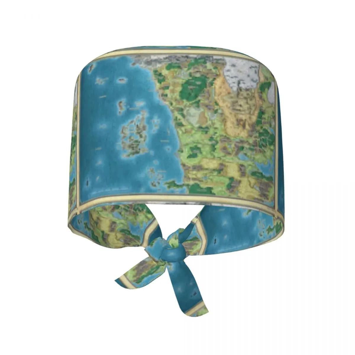Faerun Map Scrub Hat Doctor Working Surgical Cap Men Women Adjustable Nursing Caps for Dentist