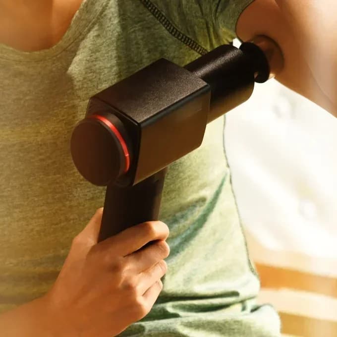 Moalxzo 9 S Pistola Massaggiante a Percussione Profonda per Sollievo dal Dolore Muscolare 12-220 W 40-65 DB 0~8.5KG/CM 3-5 Ore 1040g