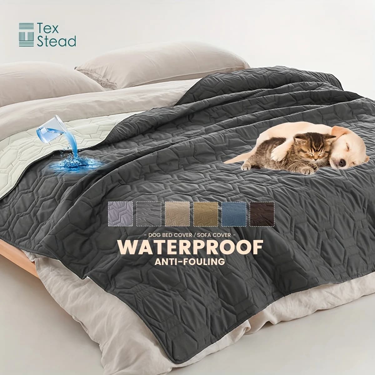 1PC Copriletto per cani e coperta per animali domestici Divano Tappetino per letto per animali domestici, Protezioni per materasso per incontinenza per auto Copridivano per mobili per la maggior parte dei cani gatti