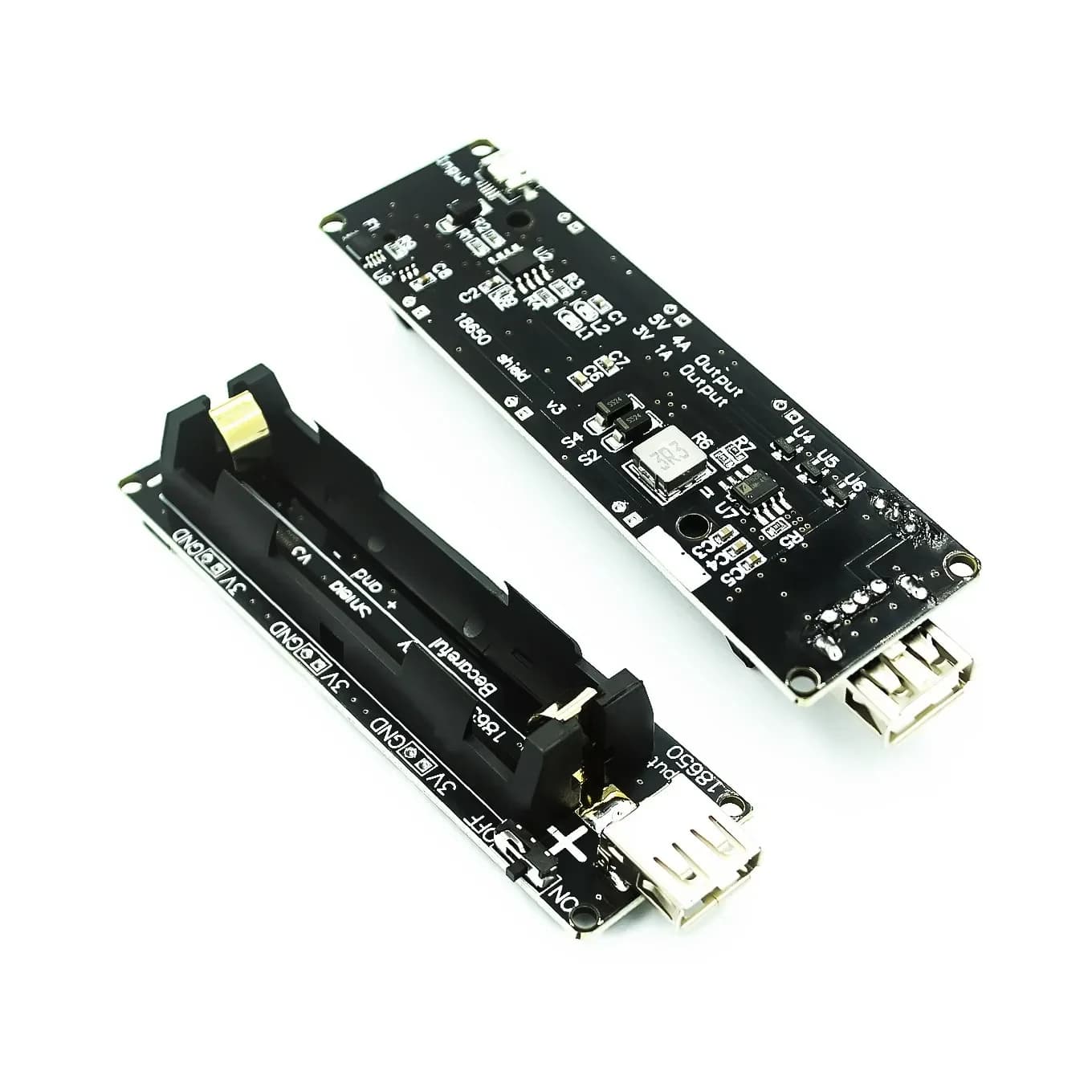 Module Mobile Power Expansion Board V8 Shield Lithium Battery 18650 Two Faces 5V/3A 3V/1A Micro USB for Arduino ESP32 ESP8266