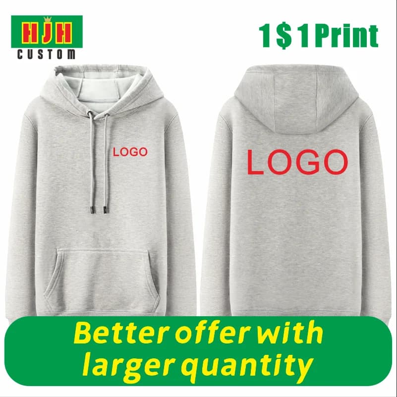Personalizzazione personalizzata del tuo Logo/immagine del marchio di Design per uomo e donna felpa con cappuccio stampata con ricamo fai da te New6XL