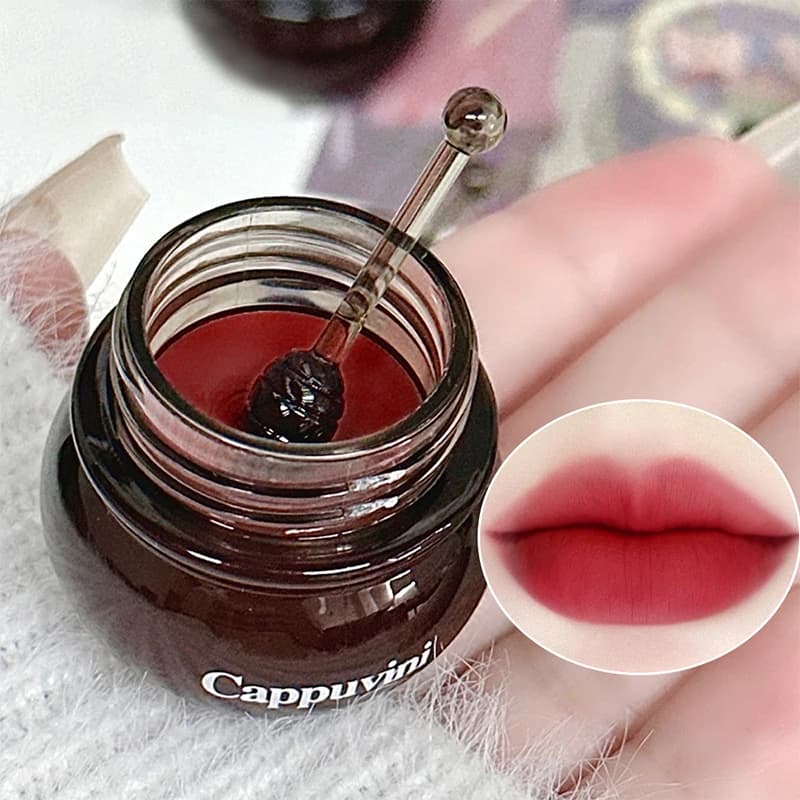 Honey Pot Lip Mud Mist Colore opaco che tiene il trucco Tazza antiaderente Maschera idratante per labbra Balsamo per labbra