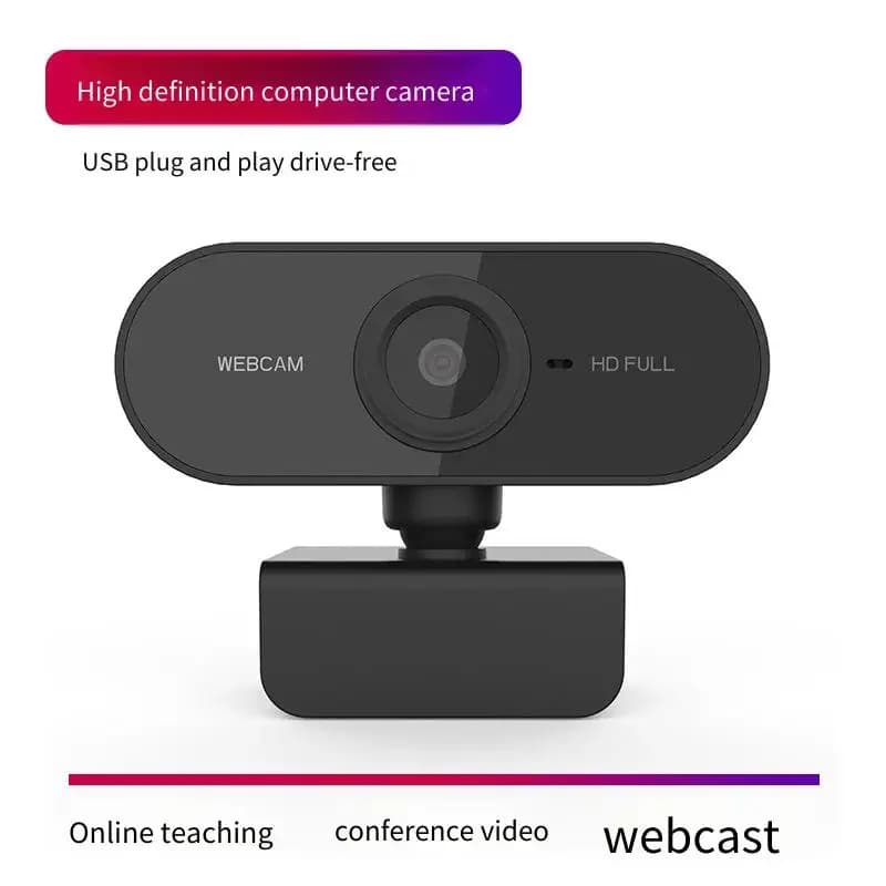 2025 New USB computer camera without high definition driver C1 1080P, live streaming camera webcam for online lessons and offices
