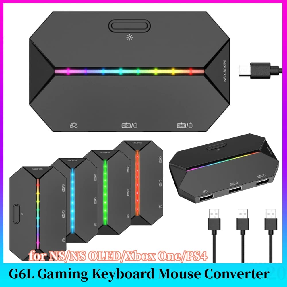 Convertitore Adattatore Controller Tastiera Mouse per Giochi Elettronici G6L per Accessori Switch Xbox One PS3