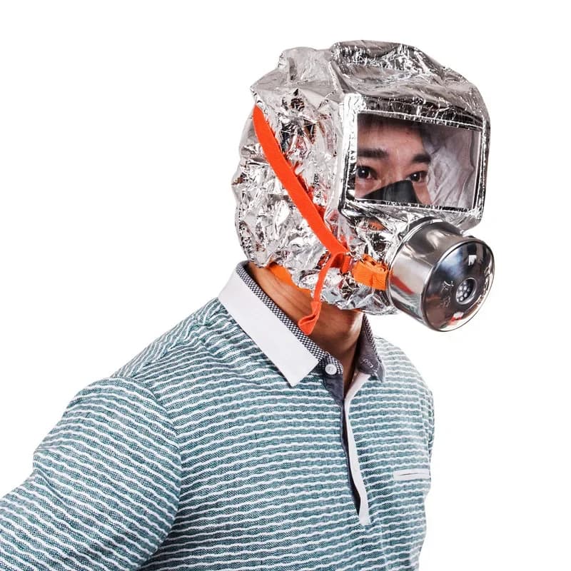 Anti-smoking Mask Durable for Emergency Escape, Anti-smoking Mask for Hotel with Filter Tzl30, Self-Saving Breather, Fire Mask