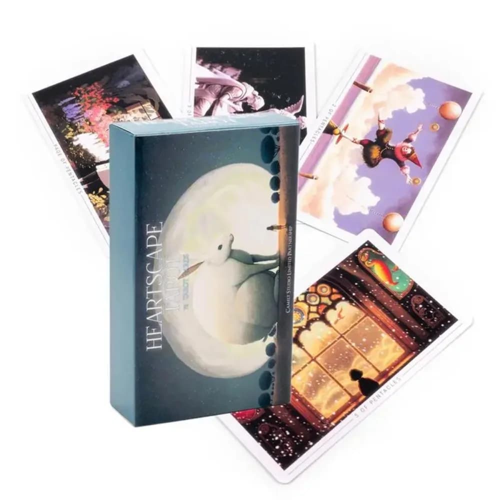 Tarocchi Heartscape: Set Completo in Inglese, Carte Oracolo per Divinazione del Destino, Gioco da Tavolo per Intrattenimento Familiare e Previsione del Futuro