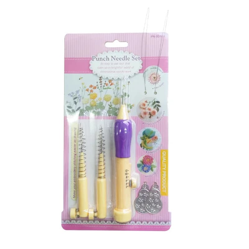 Punch Needle Embroidery Kit Magic Pen Stitching Weaving Tool DIY Handmade Knitting Sewing Craft Accessories