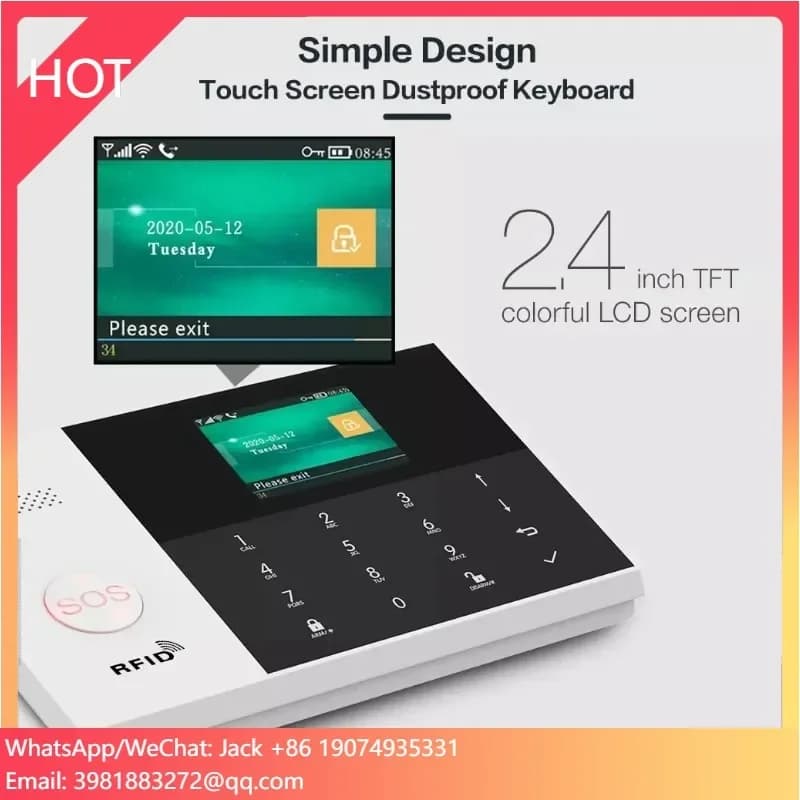 Tuya Smart WIFI GSM Security Alarm System Works with Alexa Home Burglar Motion Detector Smoke Door Window Sensor IP Camera