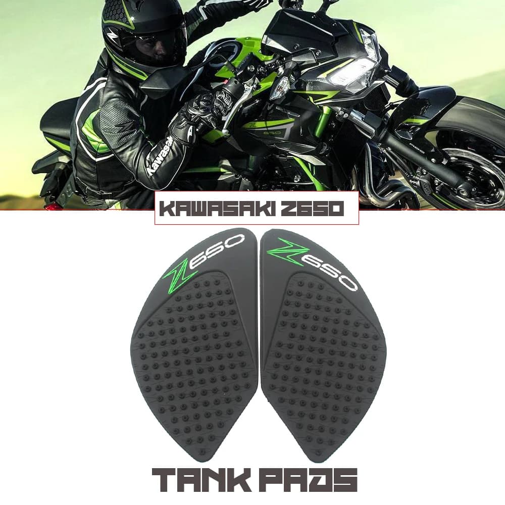 Per Kawasaki Z650 Z 650 Moto Rilievo del Carro Armato Della Protezione antiscivolo Rilievo del Carro Armato Dell'olio Decalcomanie Laterale Gas Ginocchio Grip Trazione Proteggere