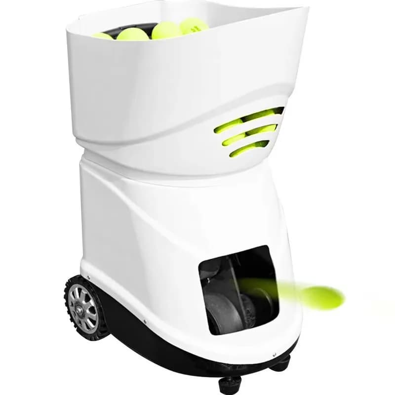 Macchina lancia-palline da tennis a corto raggio con sistema di sigillatura a pressione per container e funzione di rotazione per lancia-palline da tennis