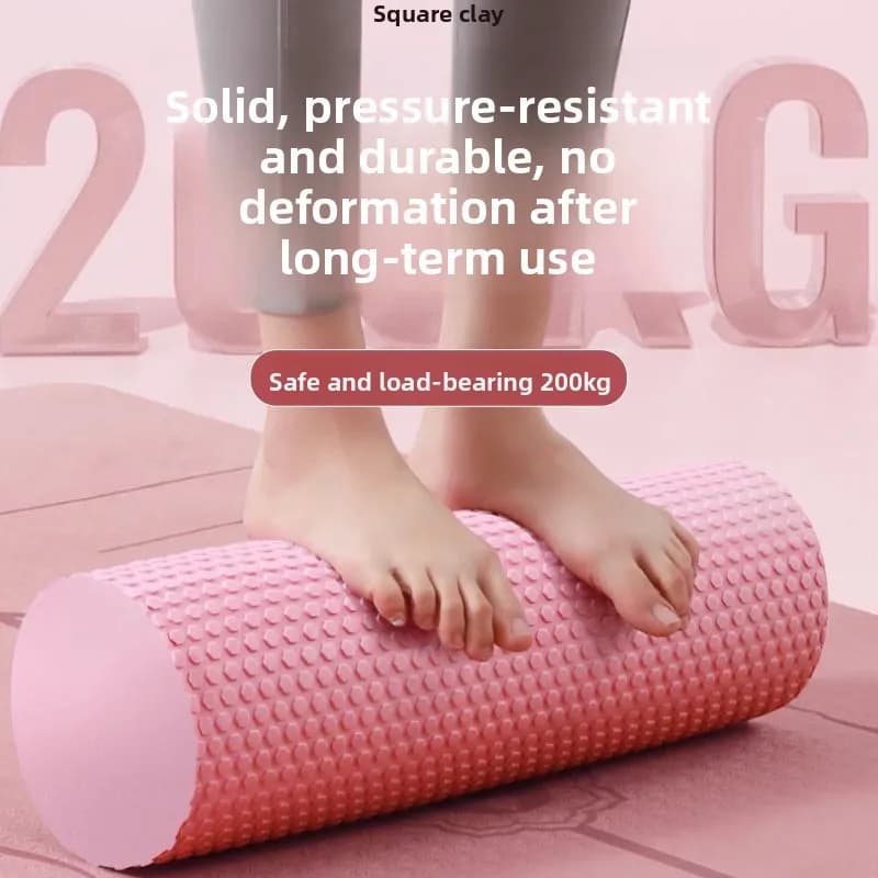 Fitness column for lumbar massage with muscle relaxing roller for yoga column with solid foam tree for beginners