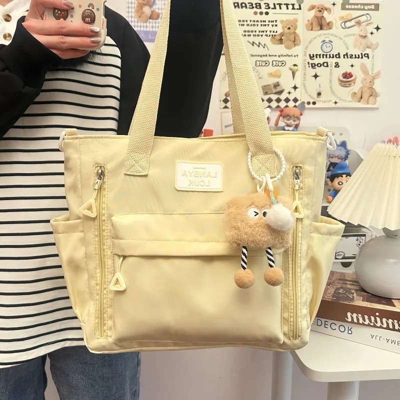 Zaino a tracolla casual per studentesse delle scuole medie e superiori, borsa a spalla singola per gite, porta libri, borsa per bambini