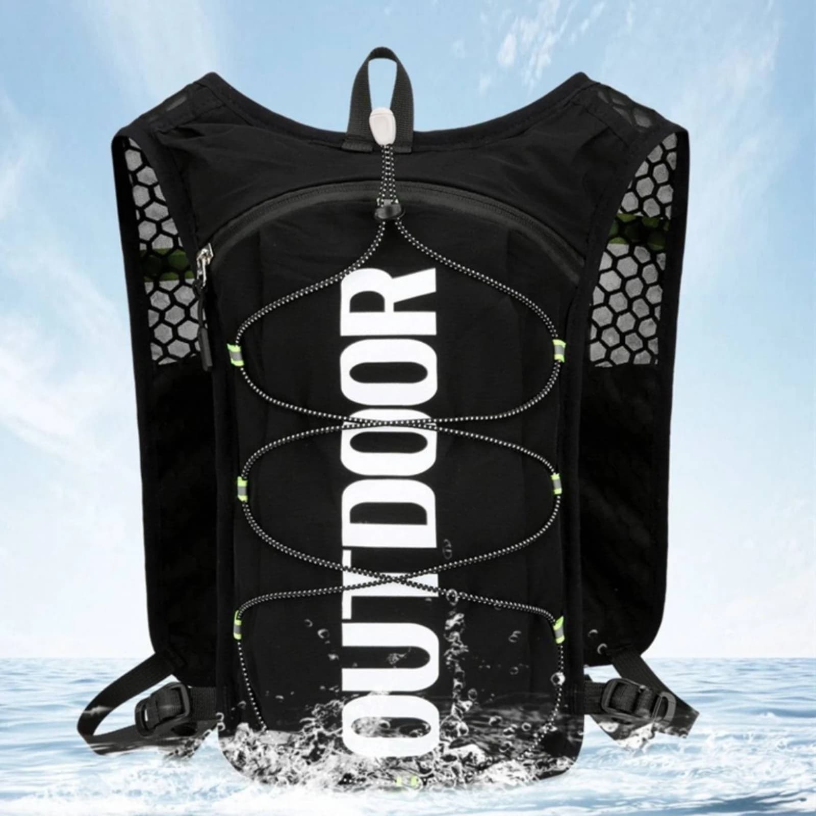 Running Vest Snug Fit Hydration Pack Bag Soft for Runners, Cycling, Outdoor Training