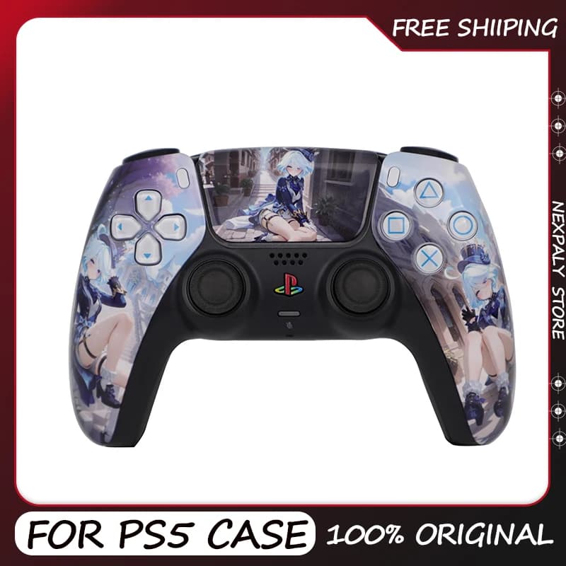 Cover per Controller Gaming Tema Furina, Faceplate DIY Opaca con Touchpad per Controller PS5, Accessori di Ricambio
