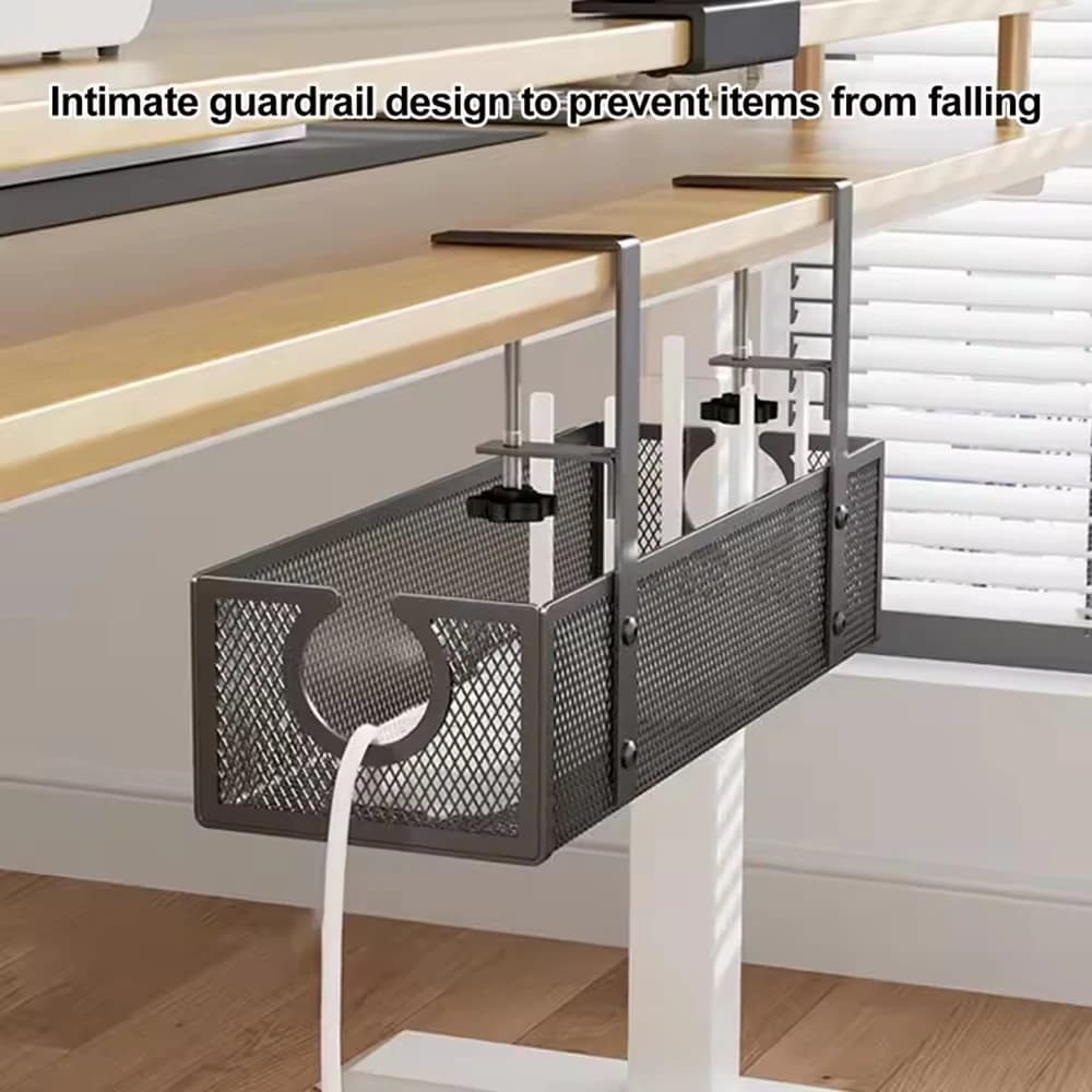 Scatola per slot per rack per cavi da scrivania per la gestione dei cavi, senza circuito di perforazione, organizer per cavi da banco per bar da cucina, ufficio domestico Amagi