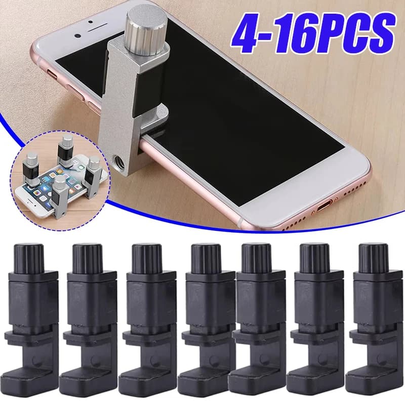 4/16 pezzi supporto universale per morsetto regolabile strumenti di riparazione per telefoni cellulari display LCD clip di fissaggio per schermo accessori per tablet