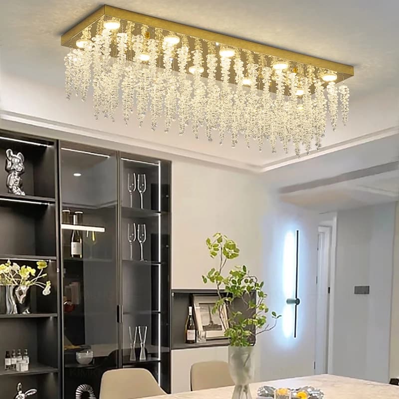 Moderna nuova lampada di cristallo a LED soffitto plafoniera decorazione della casa soggiorno camera da letto luce hotel bar lampada da scrivania apparecchio