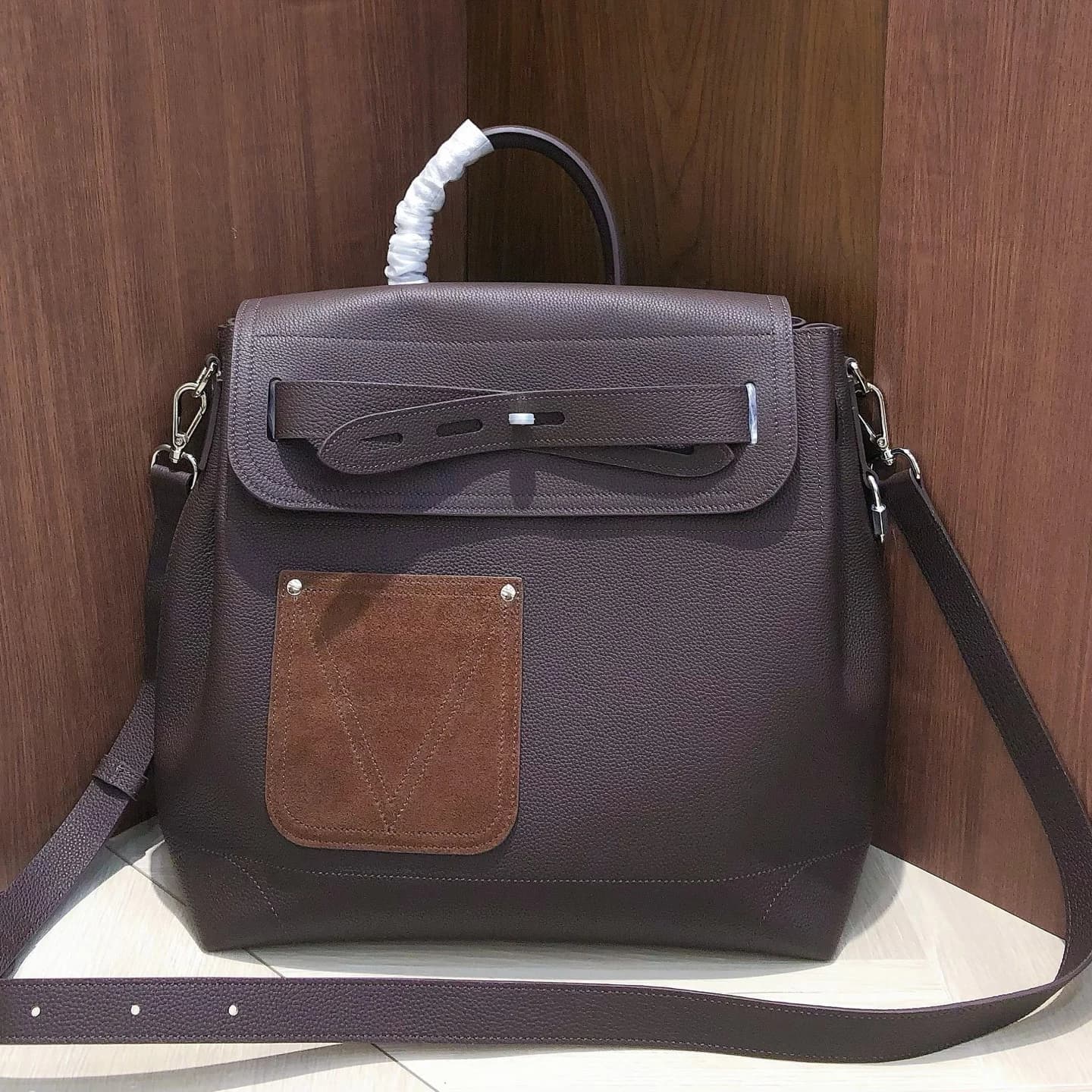 Borsa Unisex in Vera Pelle Nuova Collezione 2026, Borsa a Tracolla da Donna e Uomo, Borsa Moda per Pendolari in Pelle Bovina Pieno Fiore