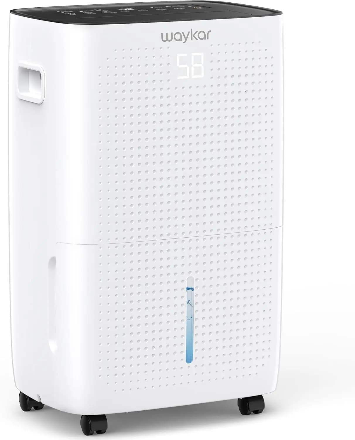 Deumidificatore Energy Star da 150 pinte per spazi fino a 7.000 piedi quadrati. Per uso domestico, in scantinati e grandi ambienti, con tubo di scarico e 2.11
