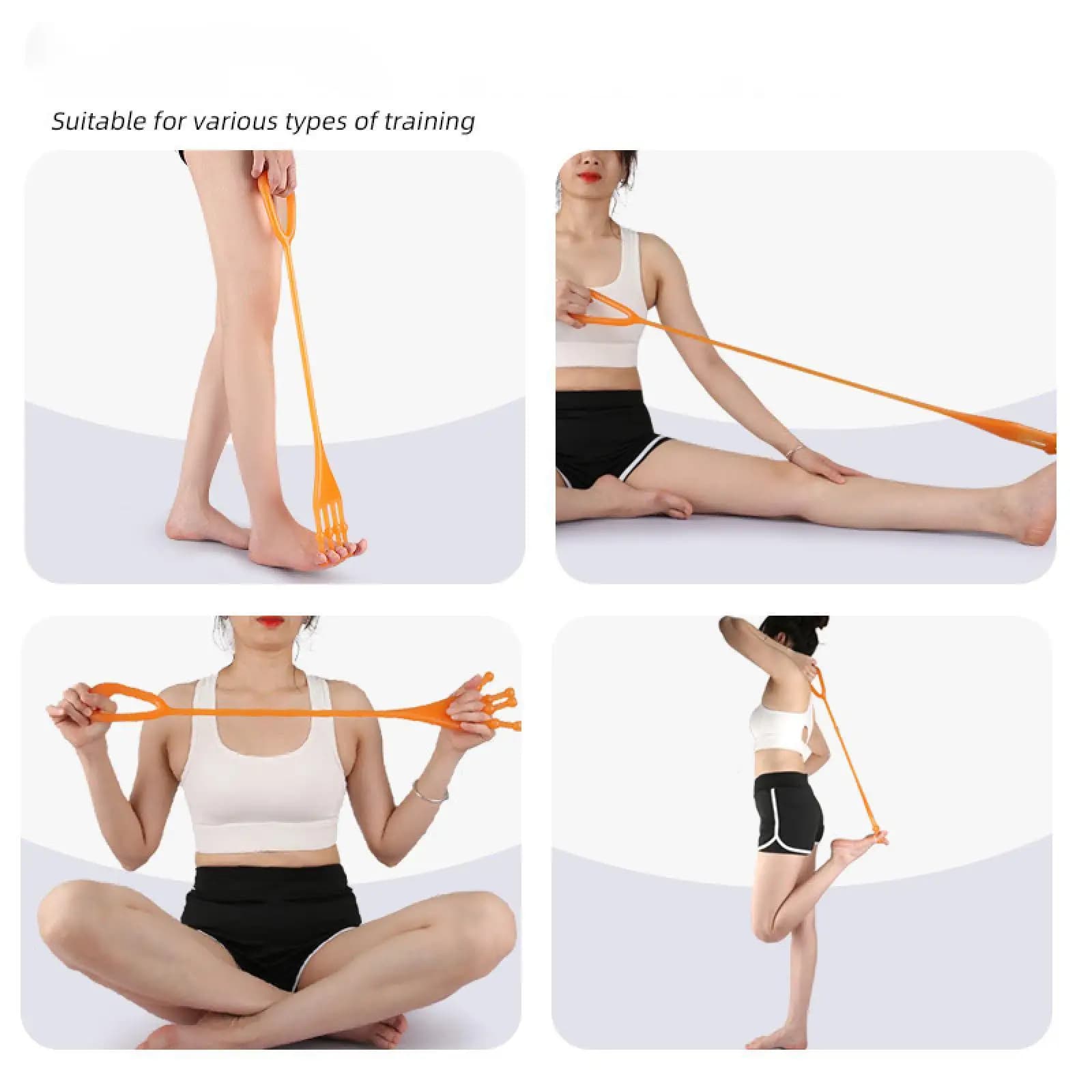 Elastic band for Stretching of TPE legs, Resistance band for Yoga, Dance, Pilates and Exercises at Home