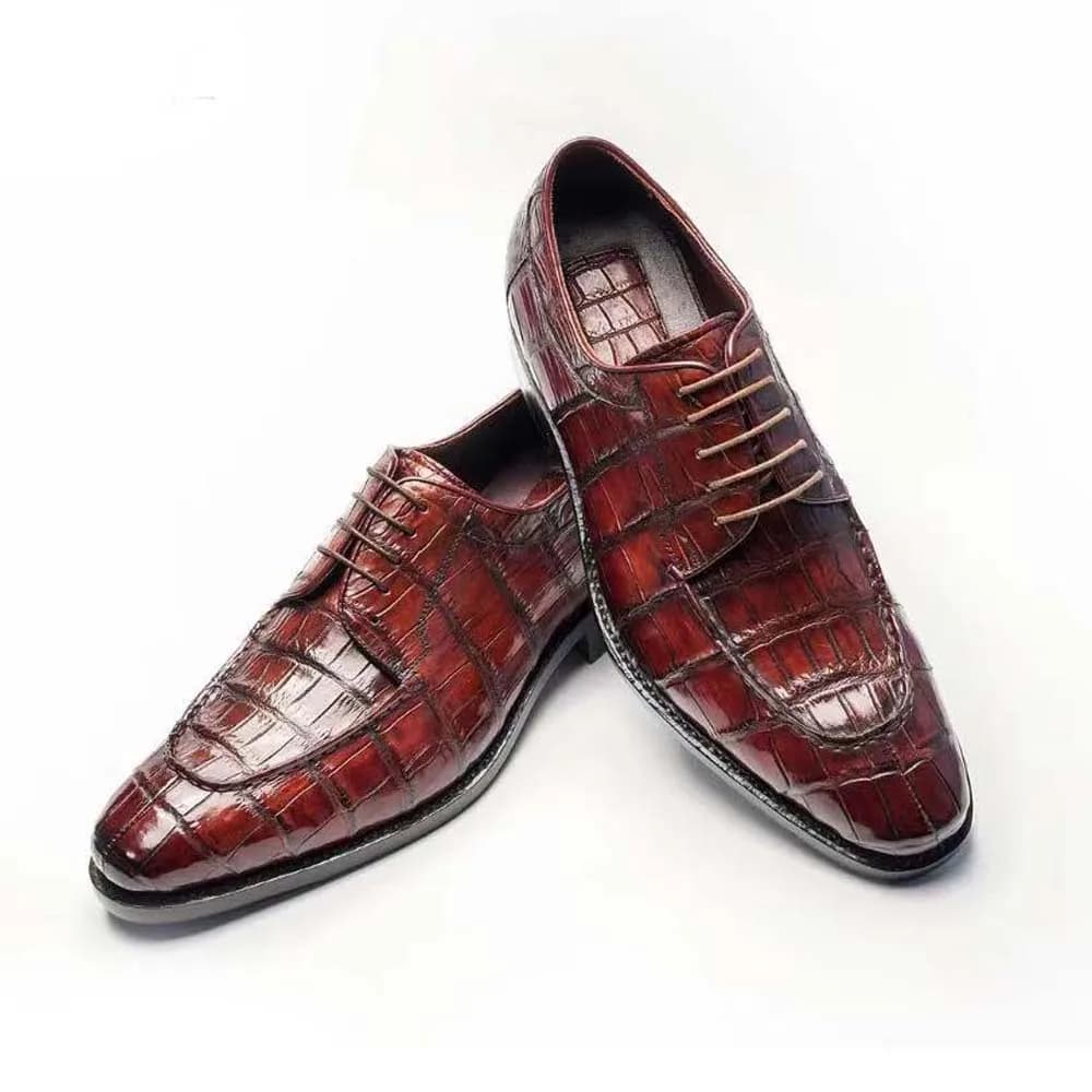 chue scarpe eleganti da uomo scarpe formali maschili scarpe in coccodrillo colore pennello
