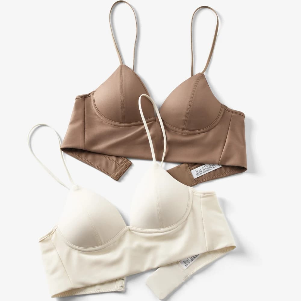 Sexy Deep V Push Up Bra Seamless Women Lingerie French Solid Color Comfort Underwear Summer Adjustable Fine Strap Brassiere
