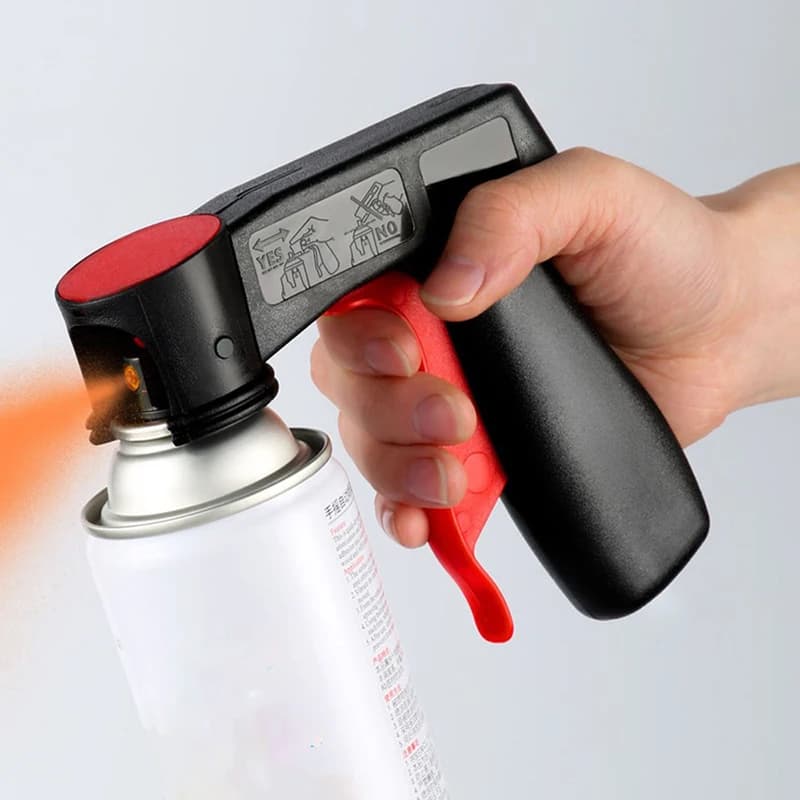 Adattatore per pistola a spruzzo per vernice lucidante Maniglia a grilletto per aerosol istantaneo con blocco a presa completa Strumento universale per la cura della manutenzione delle auto