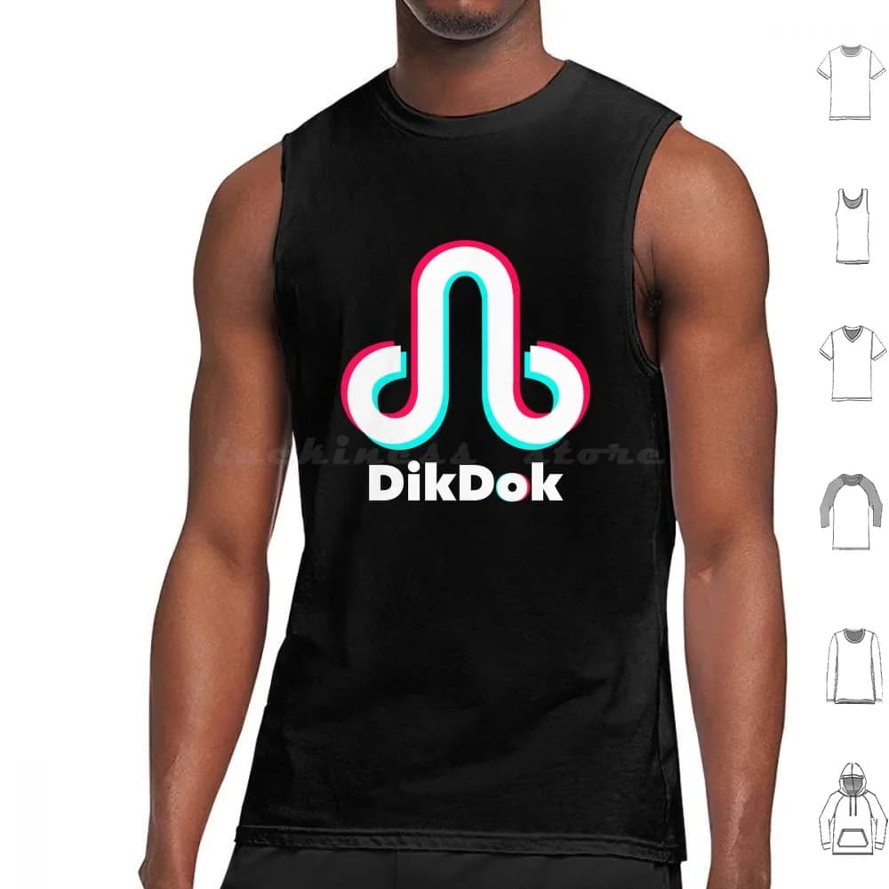 Dikdok Social Media App Logo Parody Tank Tops Vest Sleeveless Yabyum Yabyumshop Logo Logo Parody Logo Spoof Meme Pop Culture
