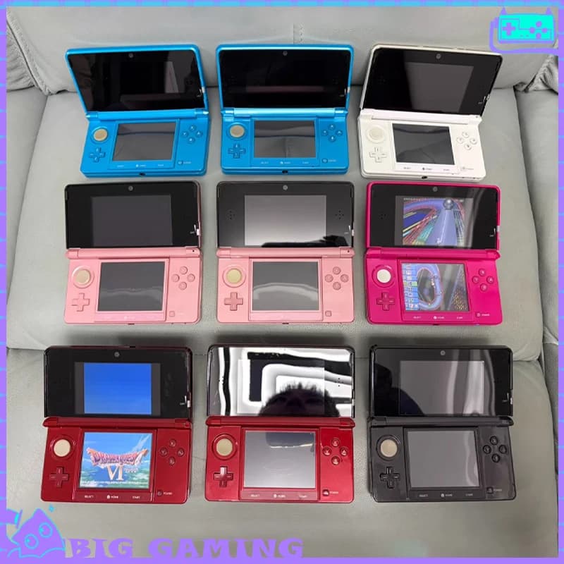 Console Portatile 3DS Originale Ricondizionata, Controller di Gioco Retro da 3.5 Pollici con Giochi Gratuiti per Nintendo 3DS, Accessori per Giocatori